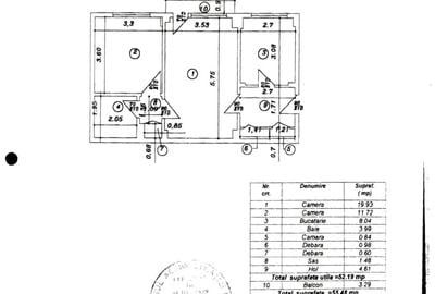Apartament cu 2 camere semidecomandat, mobilat în 13 Septembrie - 6