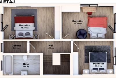 Casa Tip Duplex Izvor 230 mp Teren 110 mp Utili - 3