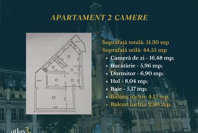 Apartament cu 2 camere decomandat în Alexandru cel Bun
