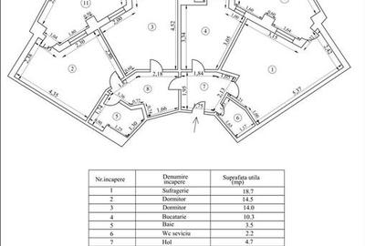 Apartament cu 3 camere decomandat în Călărași - 5
