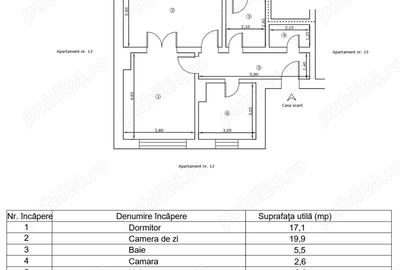 Apartament 2 camere cartierul Lucacesti, ora? Moinesti, jude?ul Bacau. - 7