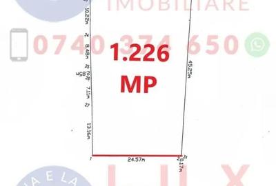 Teren de 1226 mp, în Somova - 2