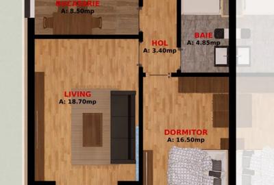 Apartament cu 2 camere decomandat în Dobroești - 5
