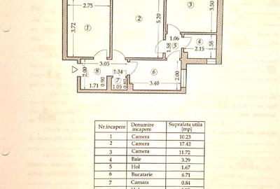 Apartament cu 3 camere circular în Gara - 2