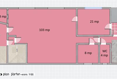 Clădire P + 1 + M – 510 mp utili, curte 500 mp, 7 locuri parcare, centru - 14