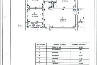 Apartament cu 3 camere semidecomandat în Micești - 1