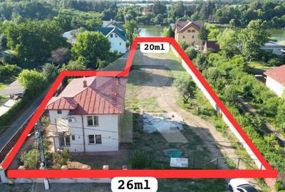 0% COMISION - Snagov, Teren cu deschidere la lac - Ponton - Locuinta P+1E - 3