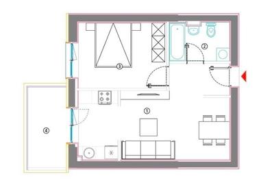 Apartament cu 2 camere în Theodor Pallady - 11