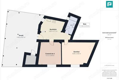 Casa la cheie cu 2 camere ?i curte - 1