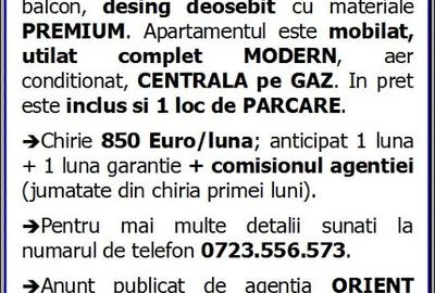 Faleza Nord, decomandat, 2 camere, etaj 1, 70mp, mobilat modern, parcare - 8