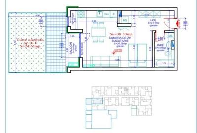 Apartament 1 camera,38 mp utili,gradina 24 mp Calea Aradului - 5