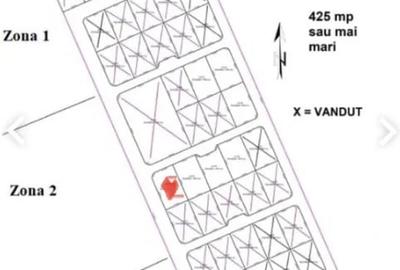 Teren Construcții intravilan de 425 mp, în Stupini - 1