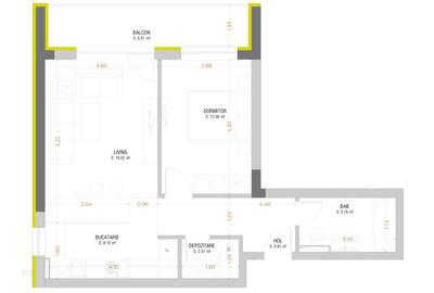 De vanzare apartament 2 camere Urban Plaza - 6