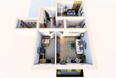 Apartament cu 2 camere decomandat în Sânpetru - 6