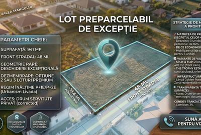 Teren Construcții intravilan de 941 mp, în Mogoșoaia - 1