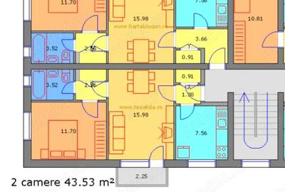 Apartament cu 2 camere semidecomandat în Central - 3
