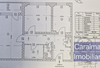 Apartament cu 2 camere decomandat în Parcul Circului