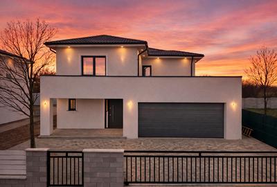 Casă modernă cu garaj dublu | 500 mp teren | Crevedia – zonă liniștită - 1