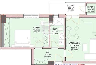 Apartament 2 Camere -49 mp -la Cheie  Sibiu - reper Doamna Stanca - 7