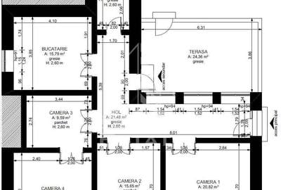 Casa 4 camere, pentru birouri, Chisoda - 2