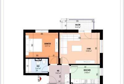 Apartament cu 2 camere decomandat în Central