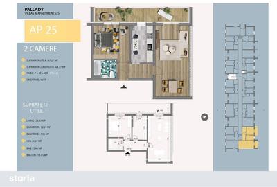 Apartament cu 2 camere semidecomandat, mobilat în Titan - 9