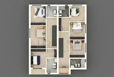 Duplex modern - toate utilitatile - asfalt - terasa 20 mp - 4