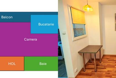 Garsonieră decomandată în Județean - 2