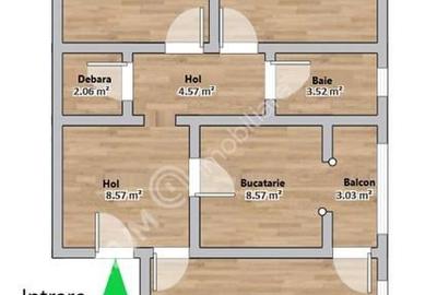 Apartament decomandat 3 camere si balcon zona Vasile Aaron din Sibiu - 17