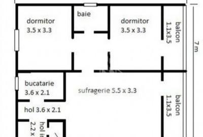 Apartament cu 3 camere decomandat, mobilat în Medicină - 1