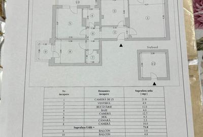 Apartament cu 3 camere, mobilat în Central - 11