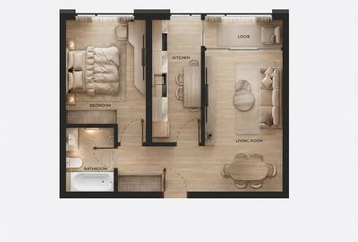 Apartament cu 2 camere decomandat în Militari - 5