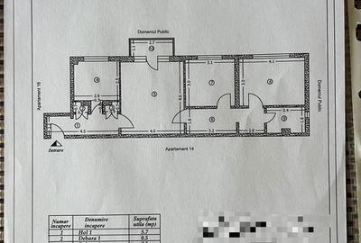 Apartament cu 3 camere semidecomandat în Central - 8