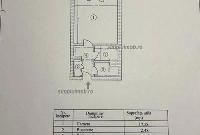 Garsonieră decomandată în Costin Georgian - 4