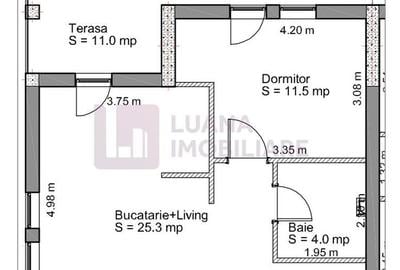 Apartament cu 2 camere decomandat, mobilat în Aeroport - 8