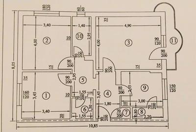 Apartament cu 3 camere decomandat în Cantacuzino - 1