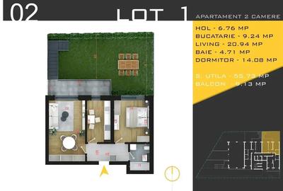Apartament 2 camere decomandat cu grădină proprie și balcon generos - 4
