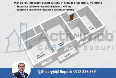 Apartament 3 cam. et. 2 in Moldova Nou #259; - 5