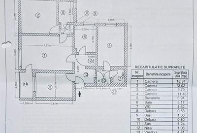 Apartament cu 4 camere semidecomandat în Camil Ressu - 12