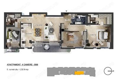 Apartament cu 4 camere decomandat în Pipera - 19
