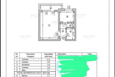 Garsonieră Sector 2 – 34 mp, balcon, bloc anvelopat, Stefan Cel Mare - 3