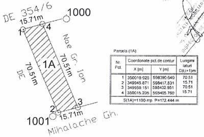 Teren Construcții intravilan de 1100 mp, în Moara Vlăsiei