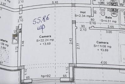 Apartament cu 2 camere semidecomandat în Bucovina