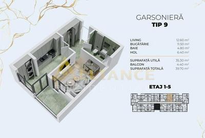 || 15 MIN. METROU BERCENI || Garsoniera 40 mp - 5