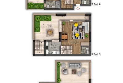 Apartament cu 4 camere decomandat în Gorjului - 1