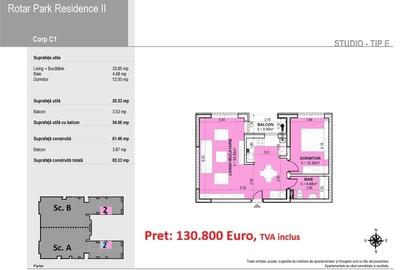 Studio de vânzare Rotar Park Residence 2 - 6