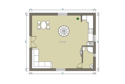 Casă cu 3 camere în Central - 5