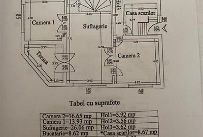 Duplex cu 10 camere cu Canalizare în Ștefan cel Mare - 17