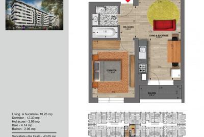 Studio- 40 mp utili- predare la cheie- Weiner 12 Residence Direct Dezvoltator - 14