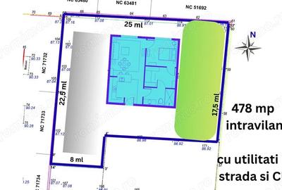 Teren de 478 mp, în Tunari - 2